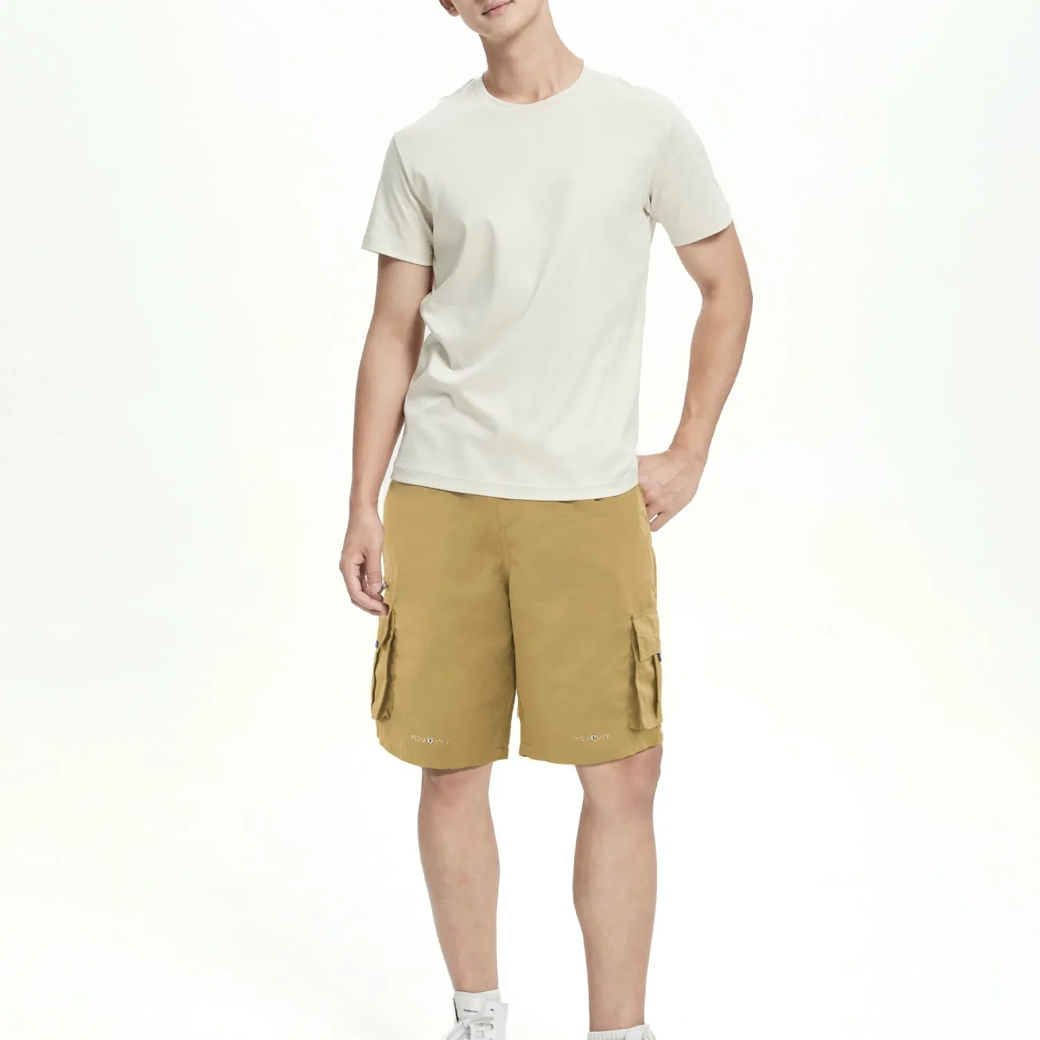 Misha Comfortable Men's Cargo Shorts - Khaki