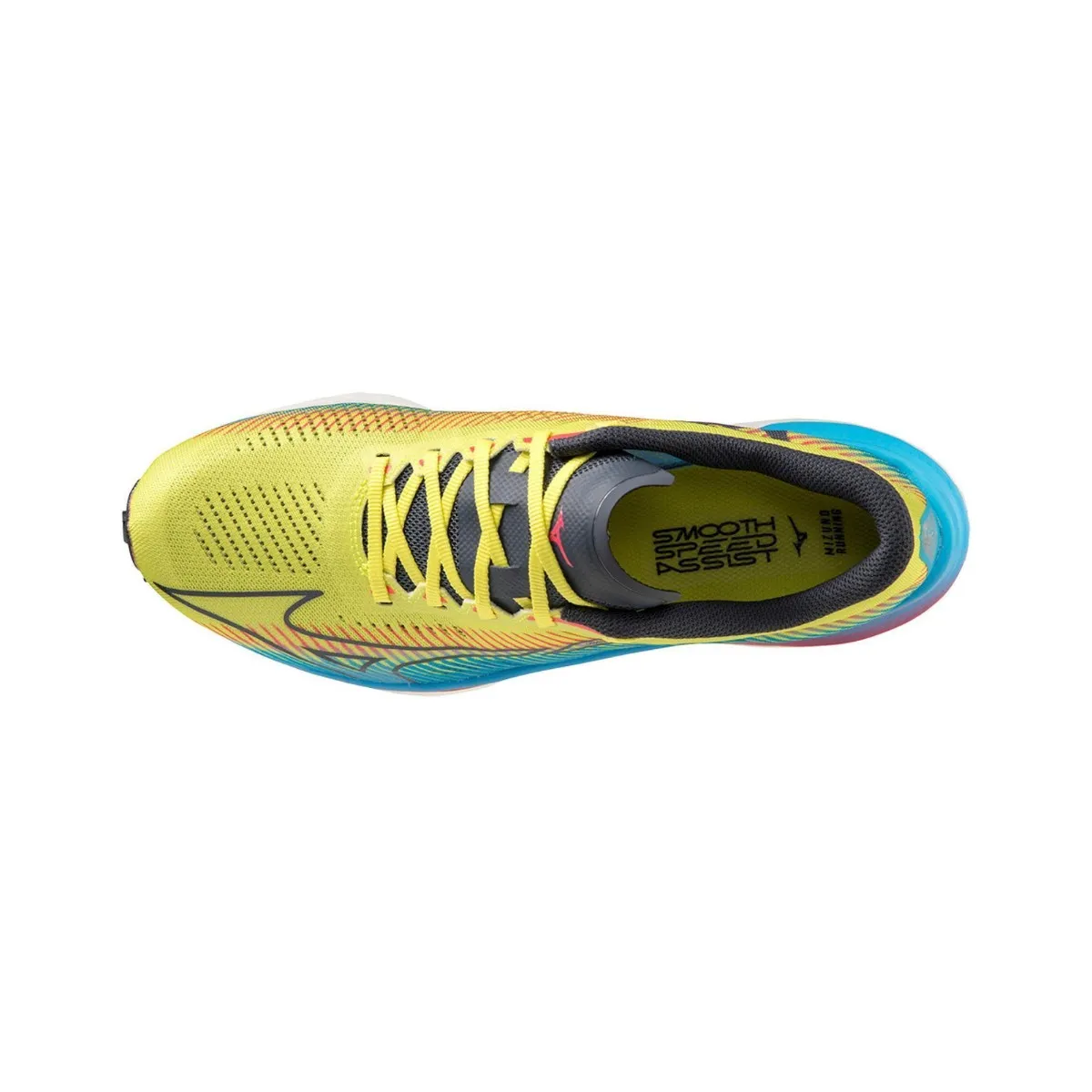 Mizuno Wave Rebellion Pro Blue Yellow