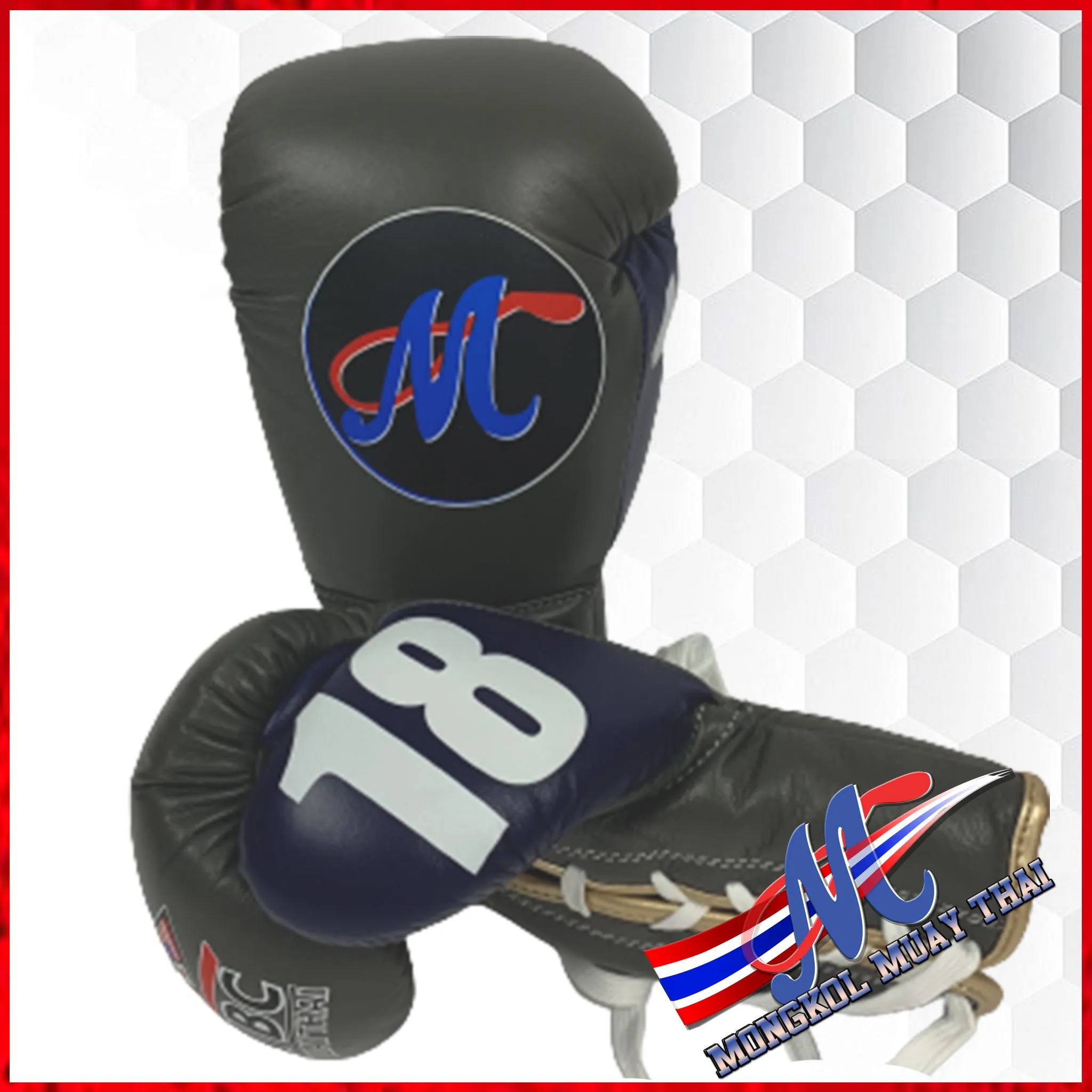 Mongkol Boxing Glove WBC Collection Last 2 pairs in Blue thumbs