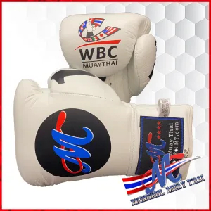 Mongkol boxing Gloves -  WBC Edition White LAST 3 Pairs