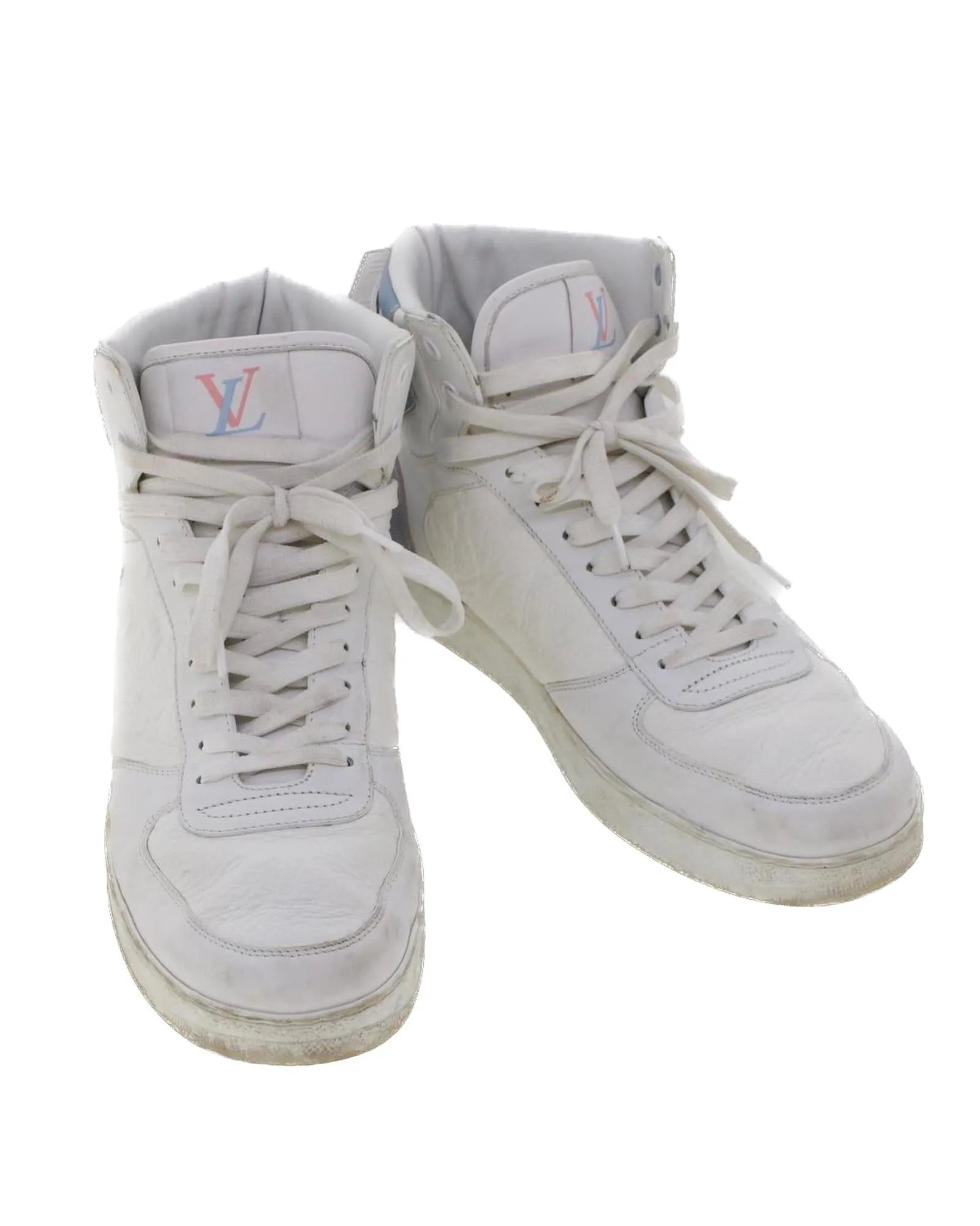 Monogram High Top Leather Sneakers