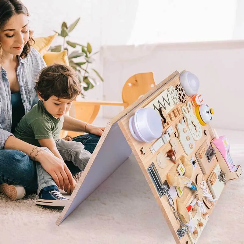 Montessori Wooden Busy Board