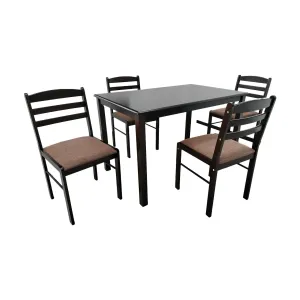 MW30 Modern Chocolate Dining Set 1 4