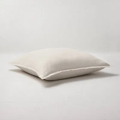 New - Euro Heavyweight Linen Blend Throw Pillow Natural - Casaluna