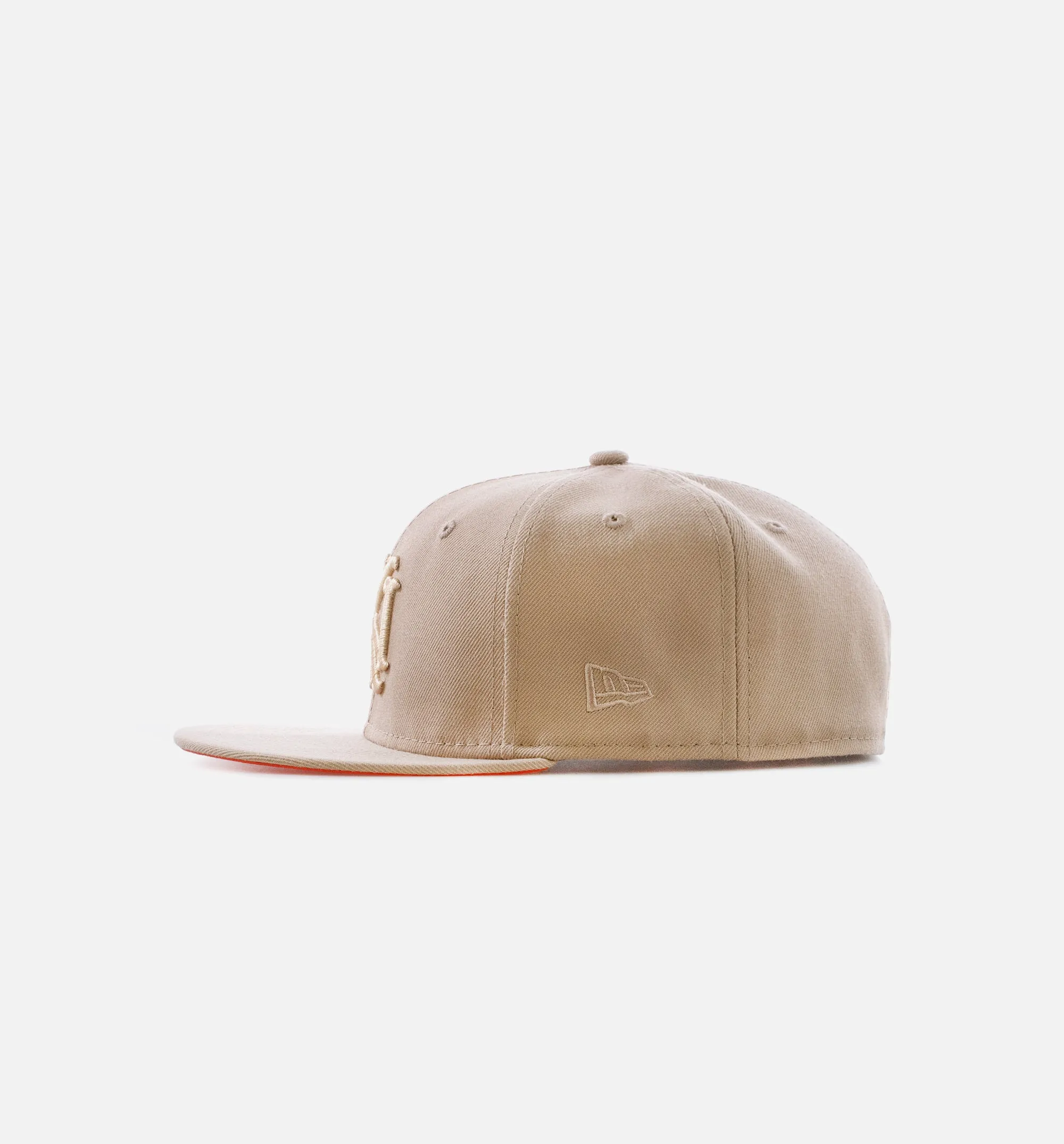 Nice Kicks Monogram 59Fifty Fitted Cap Mens Hat - Tan/Orange