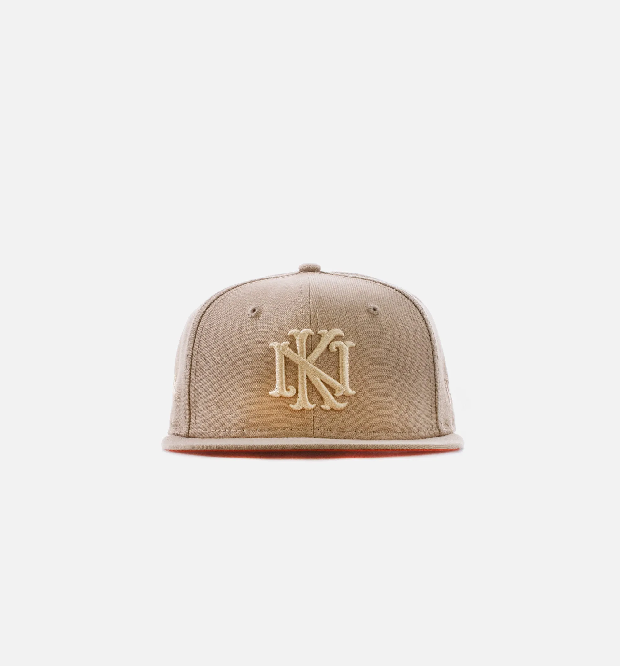 Nice Kicks Monogram 59Fifty Fitted Cap Mens Hat - Tan/Orange