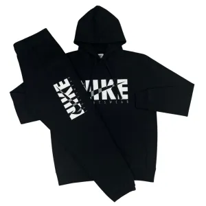 Nike Logo Sportswear Tracksuit - Black