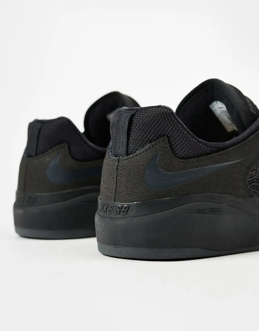 Nike SB Ishod Premium Skate Shoes - Black/Black-Black-Black