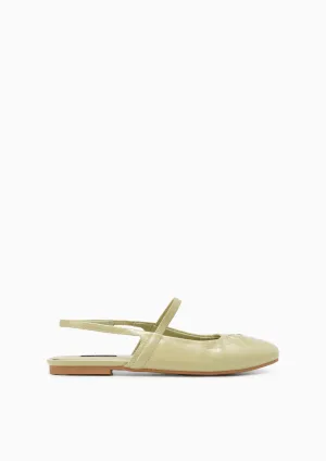 Norm Flat Slingbacks Light Green