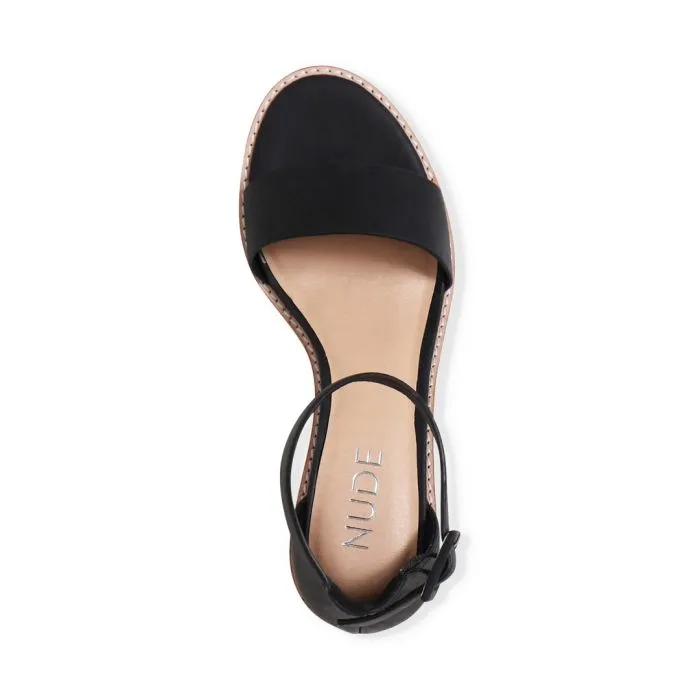 NUDE FOOTWEAR MICKEE Black Sandal