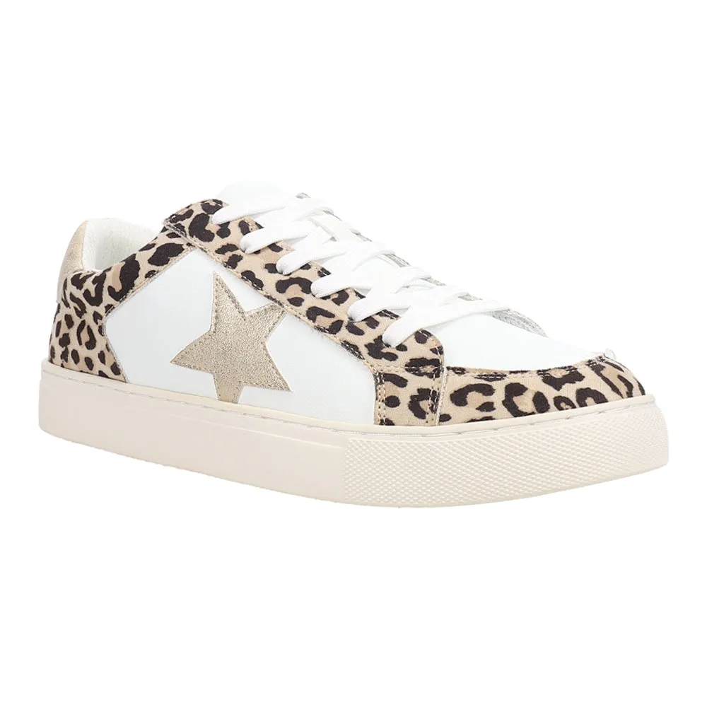 Obsessed Leopard Lace Up Sneakers