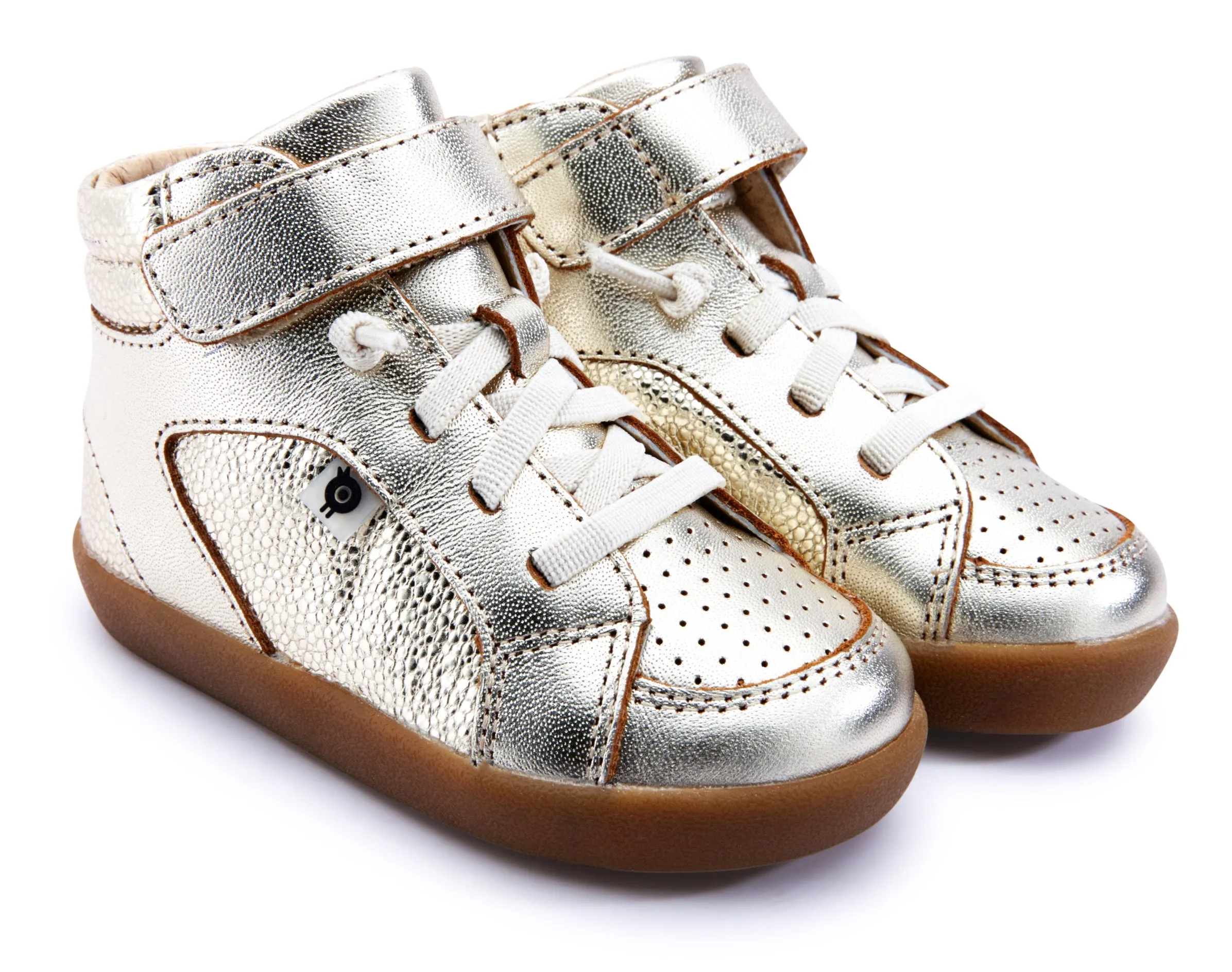 Old Soles Boy's & Girl's 5072 Spartan Sneakers - Gold/Gold Pebble