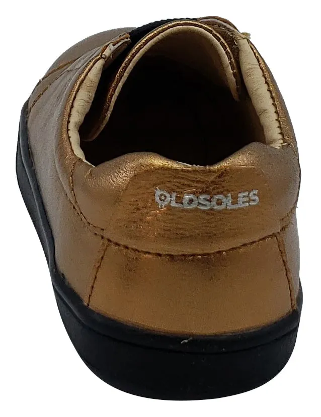 Old Soles Boy's and Girl's Peak Sneaker Shoe, Old Gold/Black