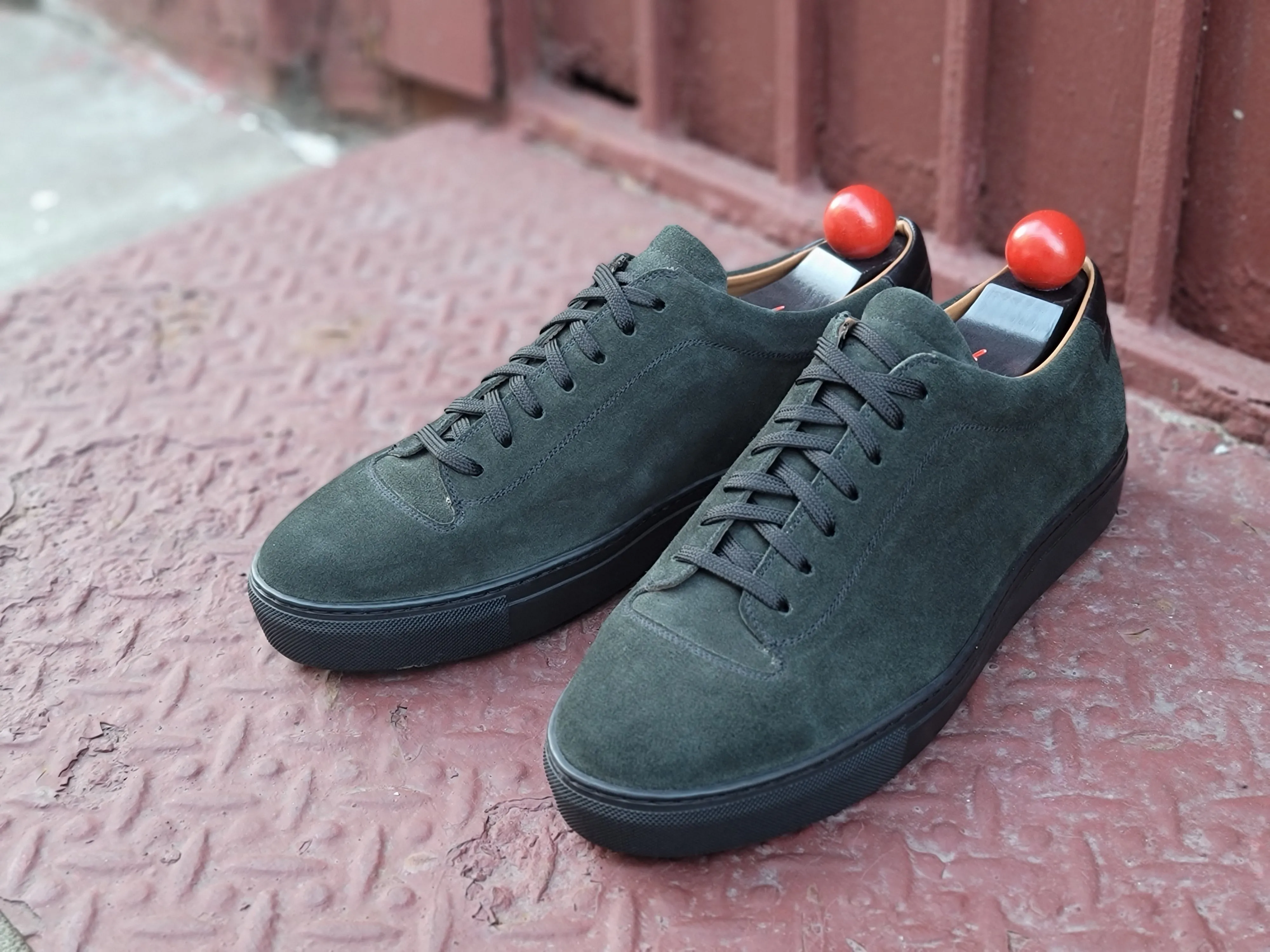 Olympia - Kale Suede / Black Sole