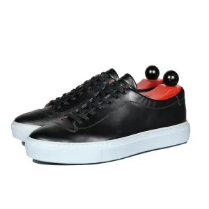 Olympia - MTO - Black Calf / White Sole