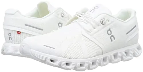 ON Men's Cloud 5 Sneakers, All White Training Shoes