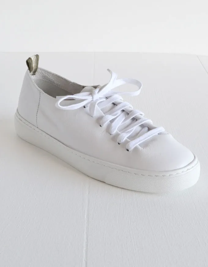 Orphic White Leather Sneakers