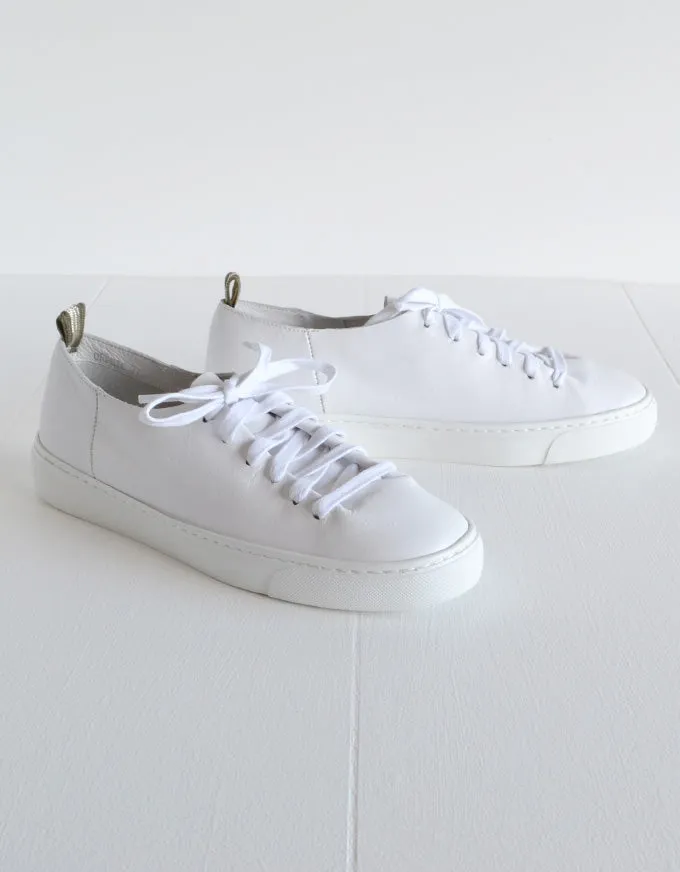 Orphic White Leather Sneakers