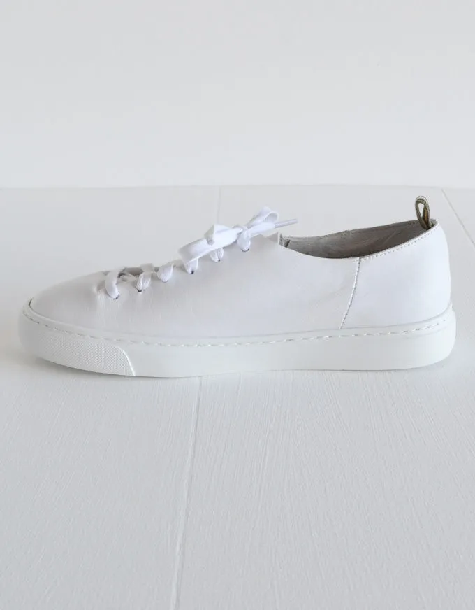 Orphic White Leather Sneakers