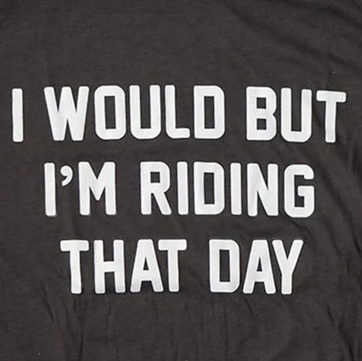 Ostroy I would but I'm Riding That Day Tee Shirt