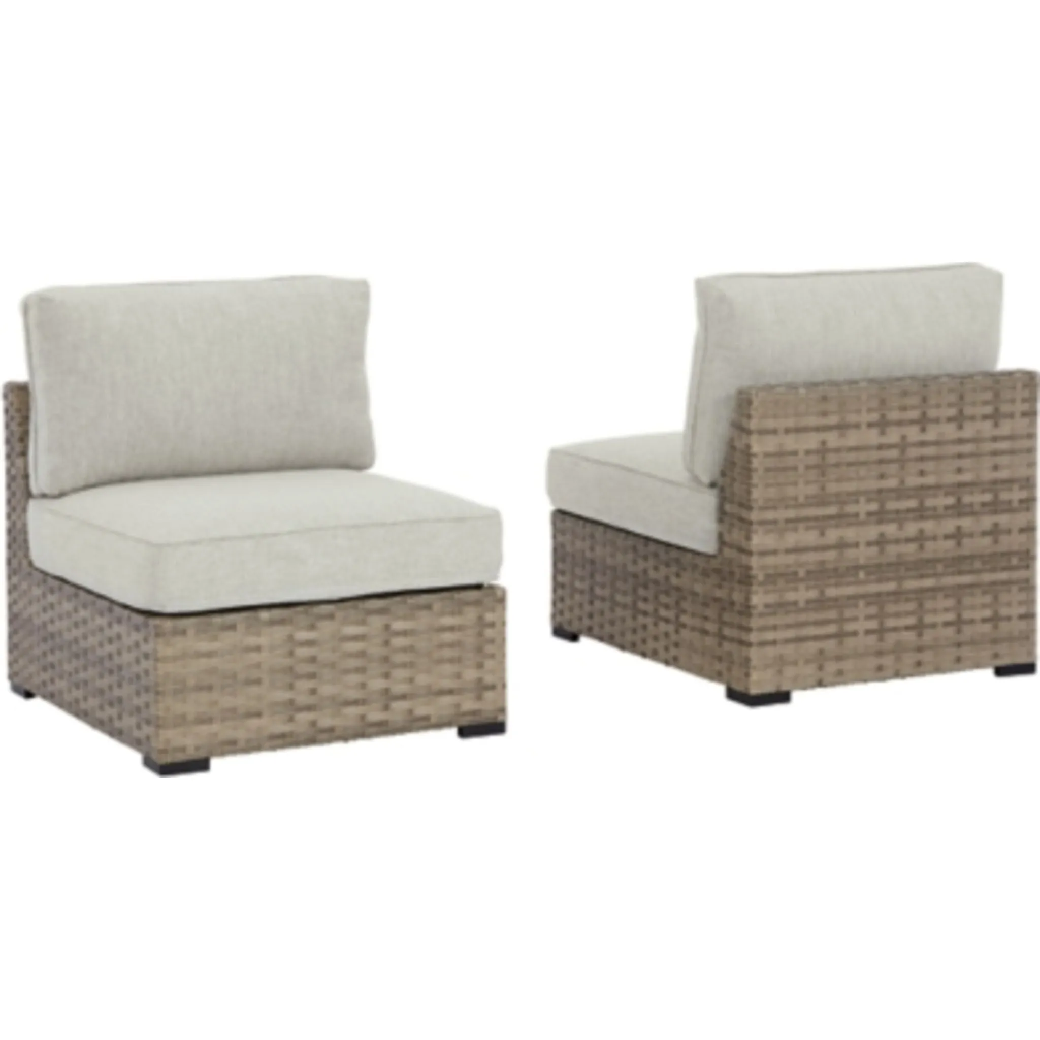 Outdoor Calworth Armless Chair with Cushion