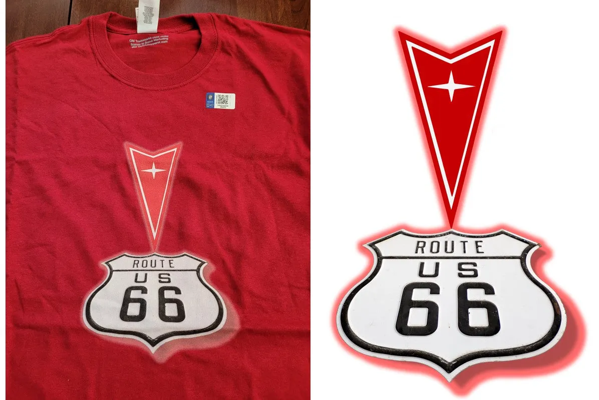 Pontiac 70's Crest ROUTE 66 T-Shirt