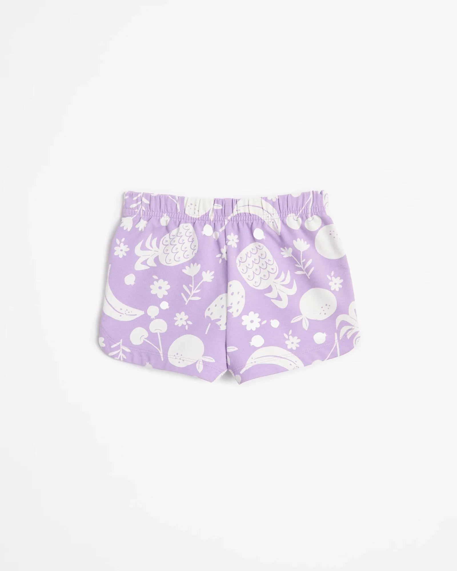 popular  Print Casual Shorts - Purple Fruit