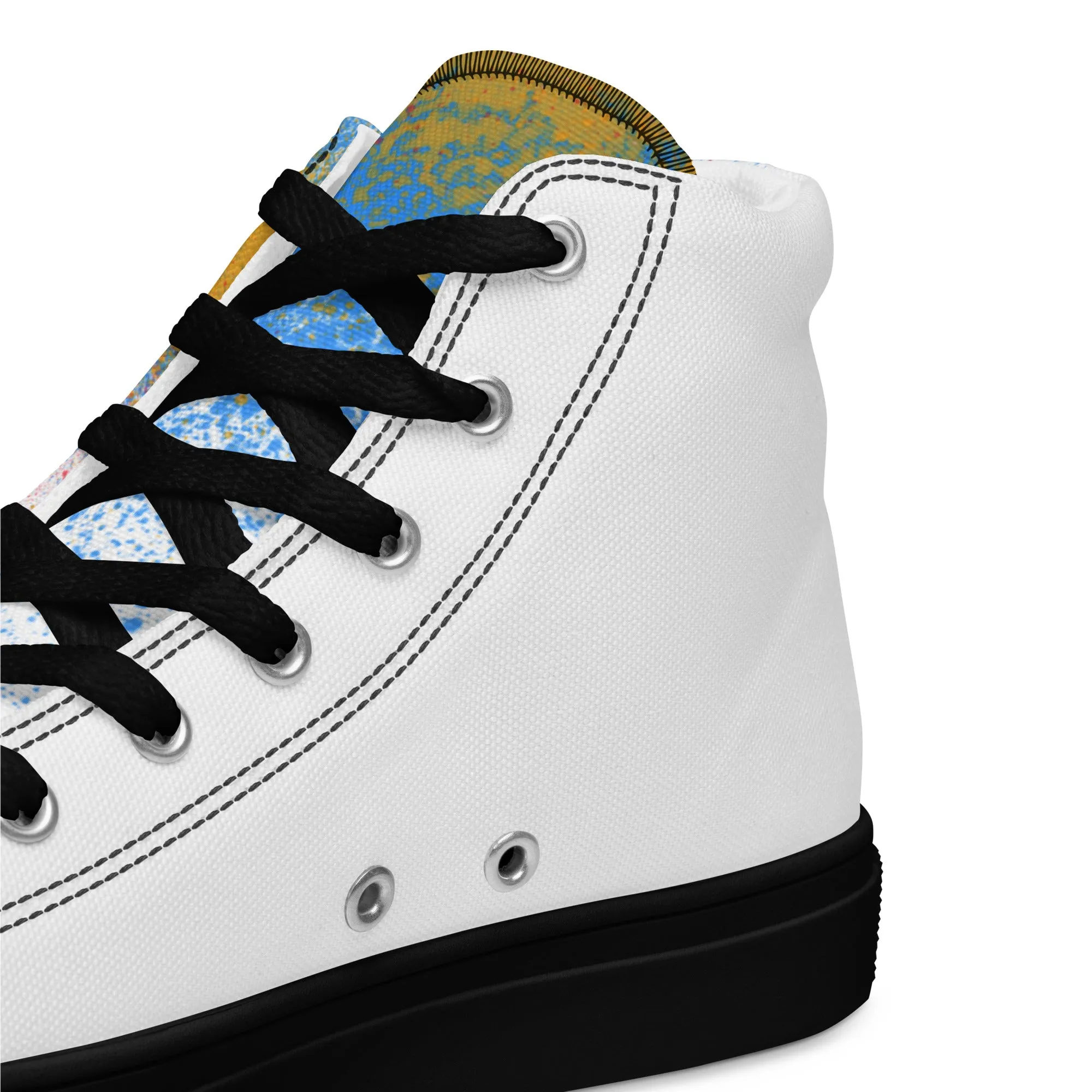 Pray, Men’s high top canvas shoes