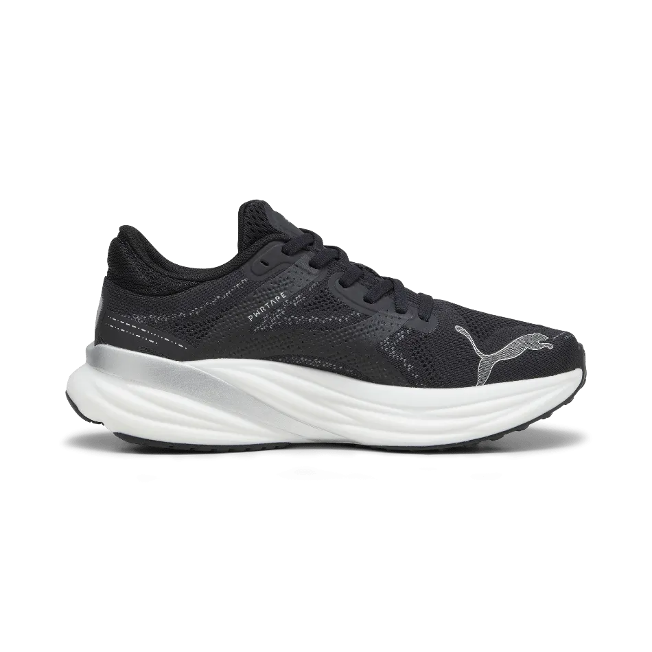 Puma Magnify Nitro 2 Women's Running Shoes in PUMA Black/White/Silver AW24