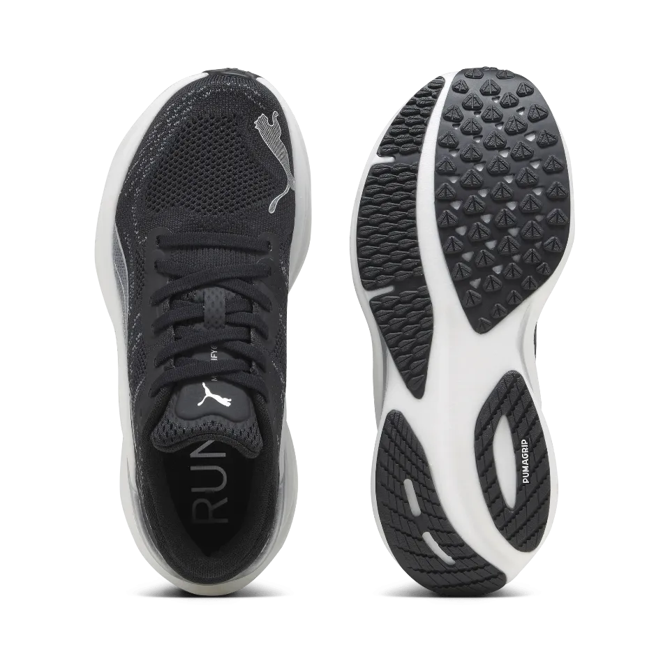 Puma Magnify Nitro 2 Women's Running Shoes in PUMA Black/White/Silver AW24