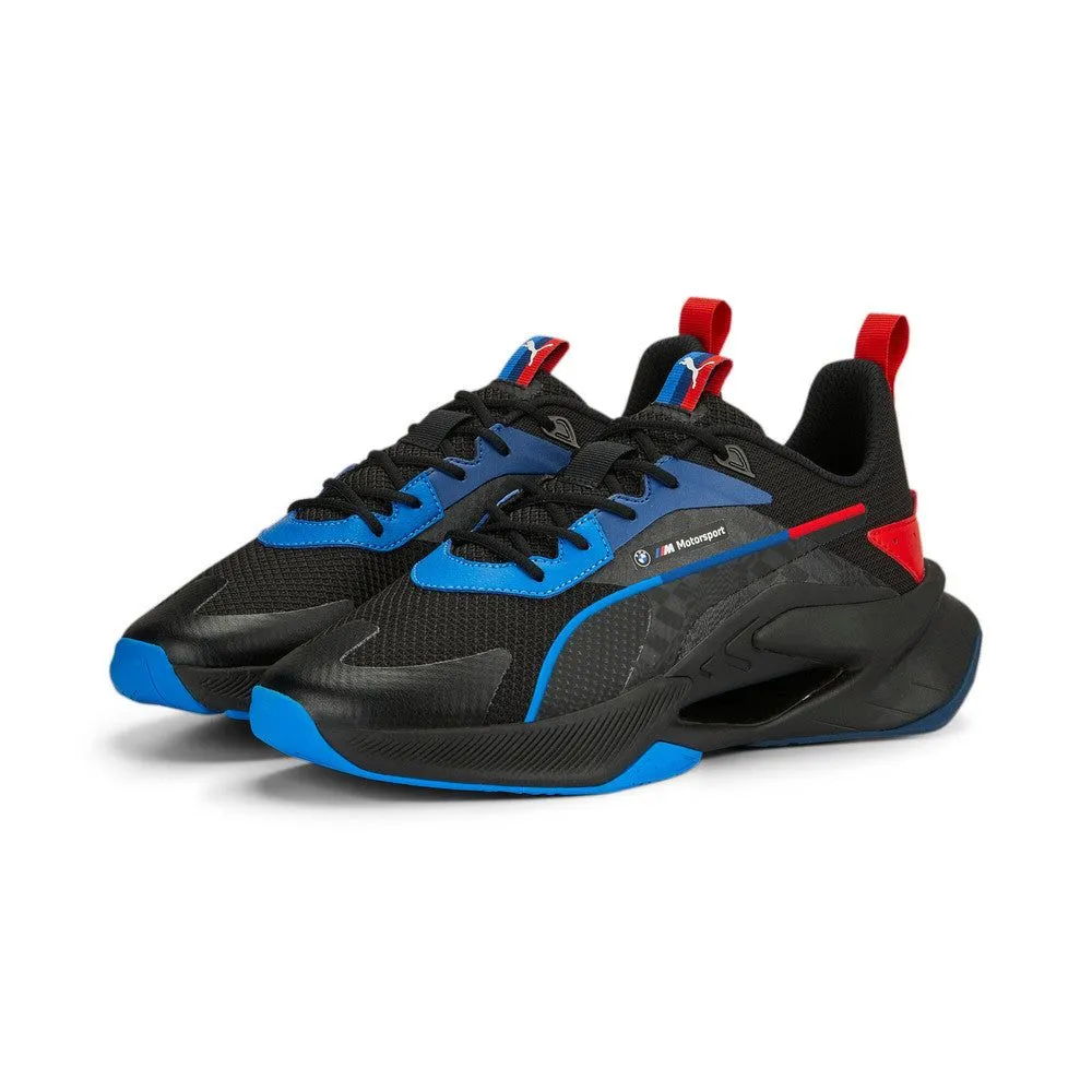 PUMA Men's BMW M Motorsport LGND Renegade Shoes - Black / Cool Cobalt / Pop Red