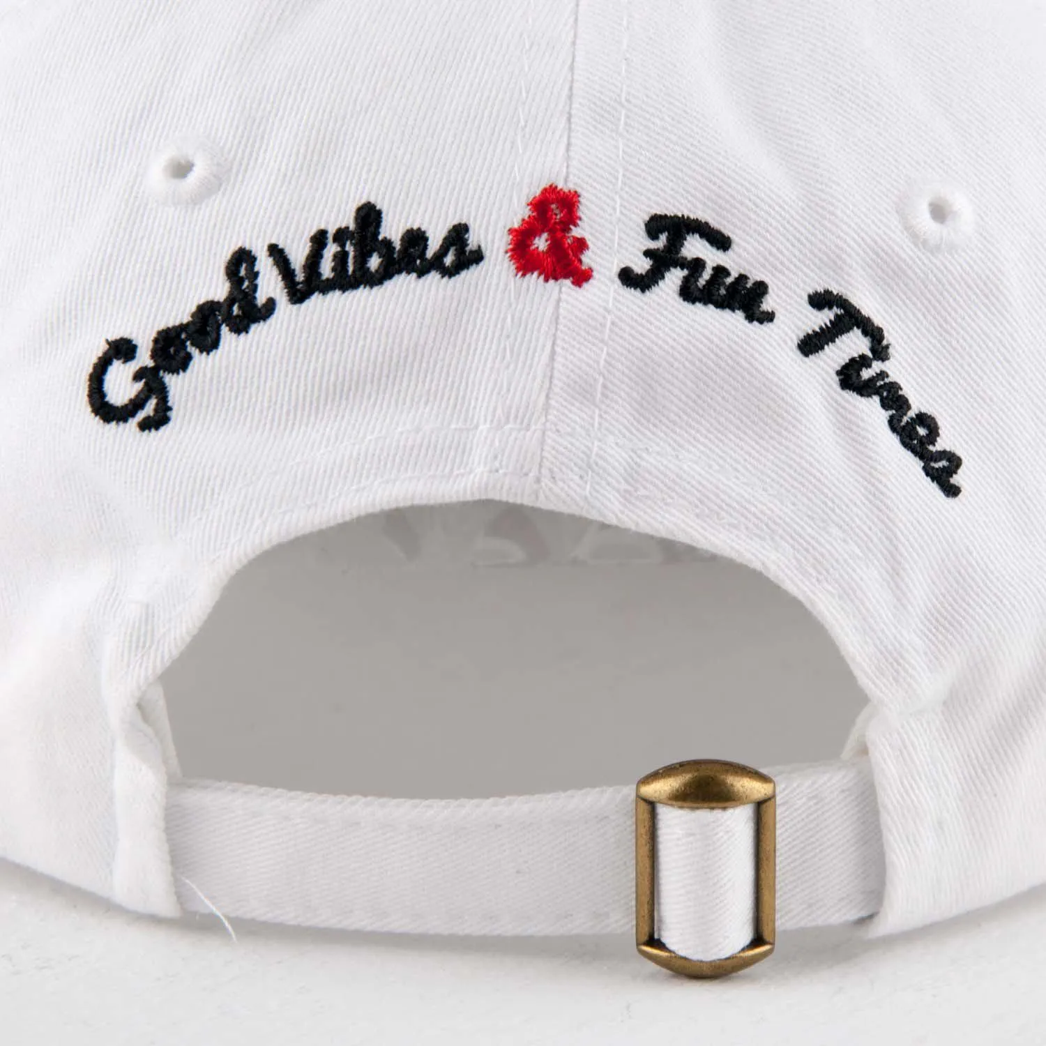 "OG Good Vibes & Fun Times" Dad Cap - White