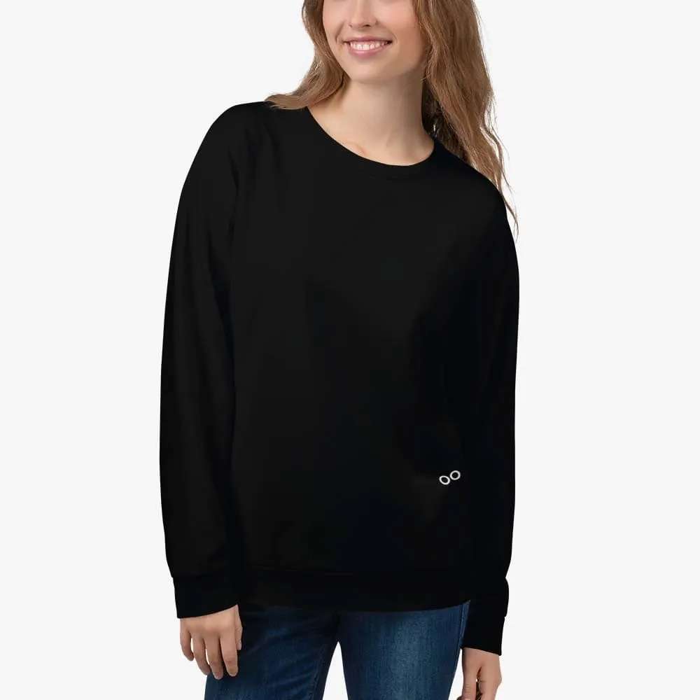 Recycled Fleece Sweatshirt Black