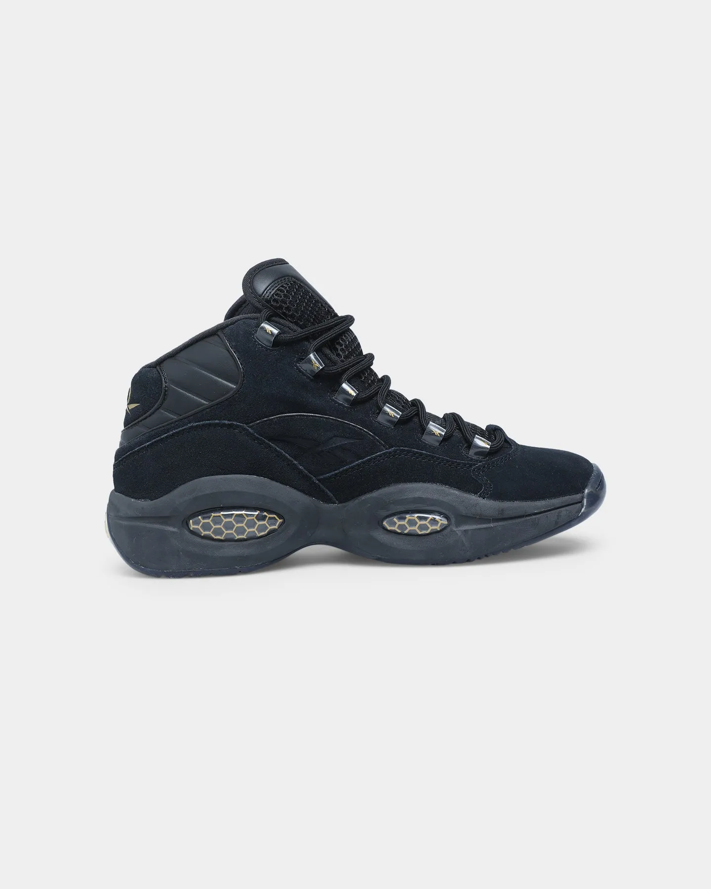 Reebok Question Mid Black/Black/Gold