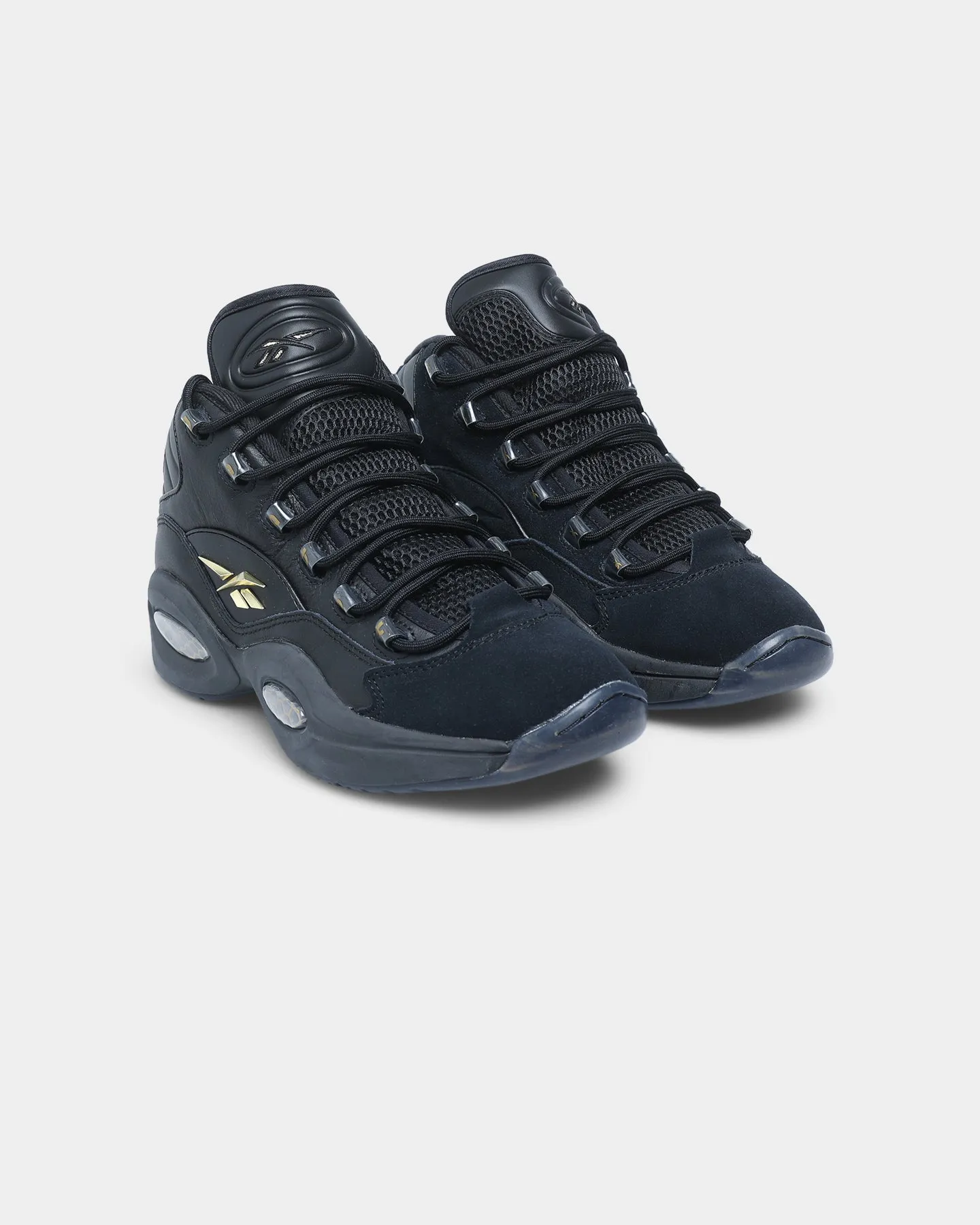 Reebok Question Mid Black/Black/Gold