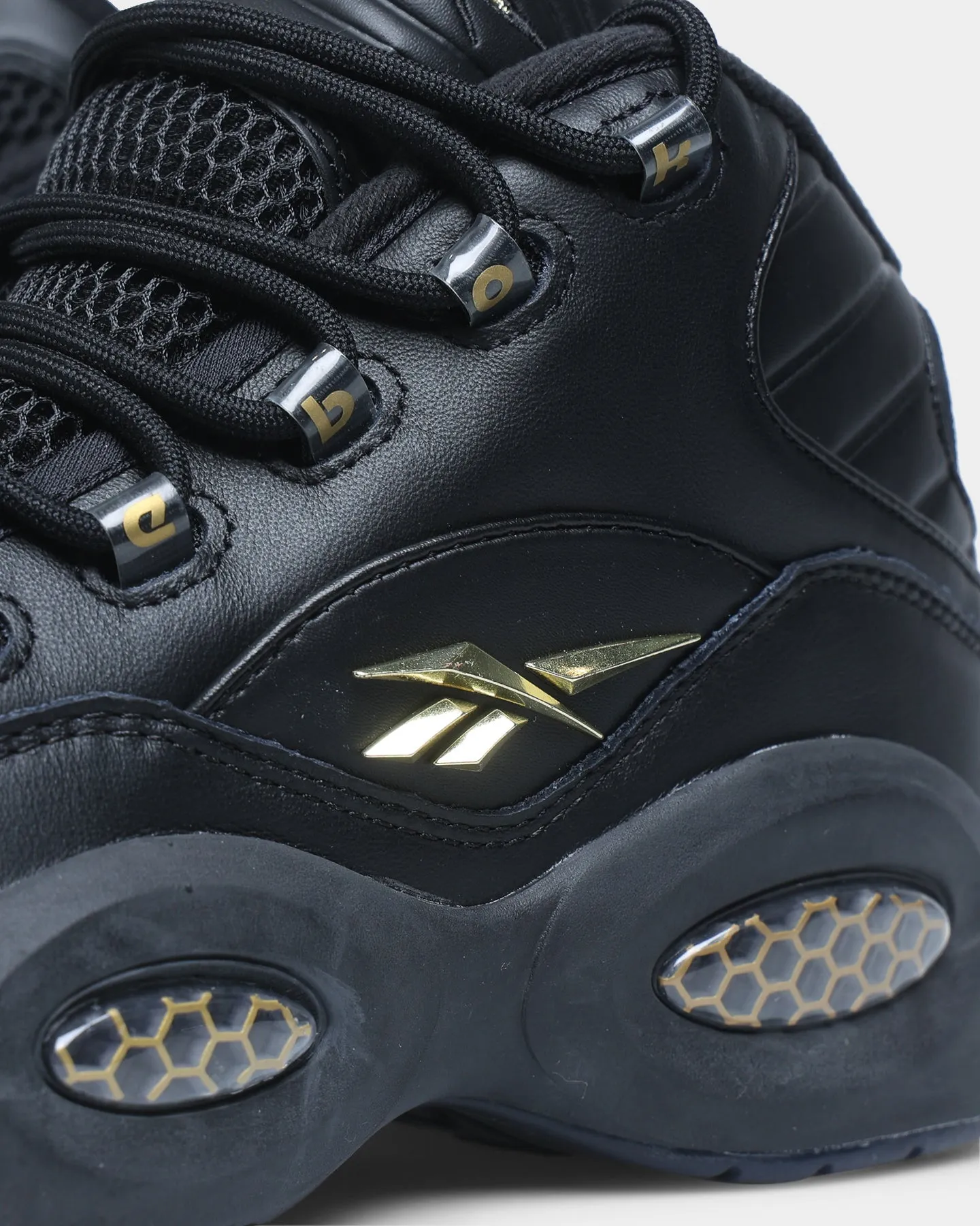 Reebok Question Mid Black/Black/Gold