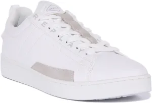 Replay Smash Base In White For Men