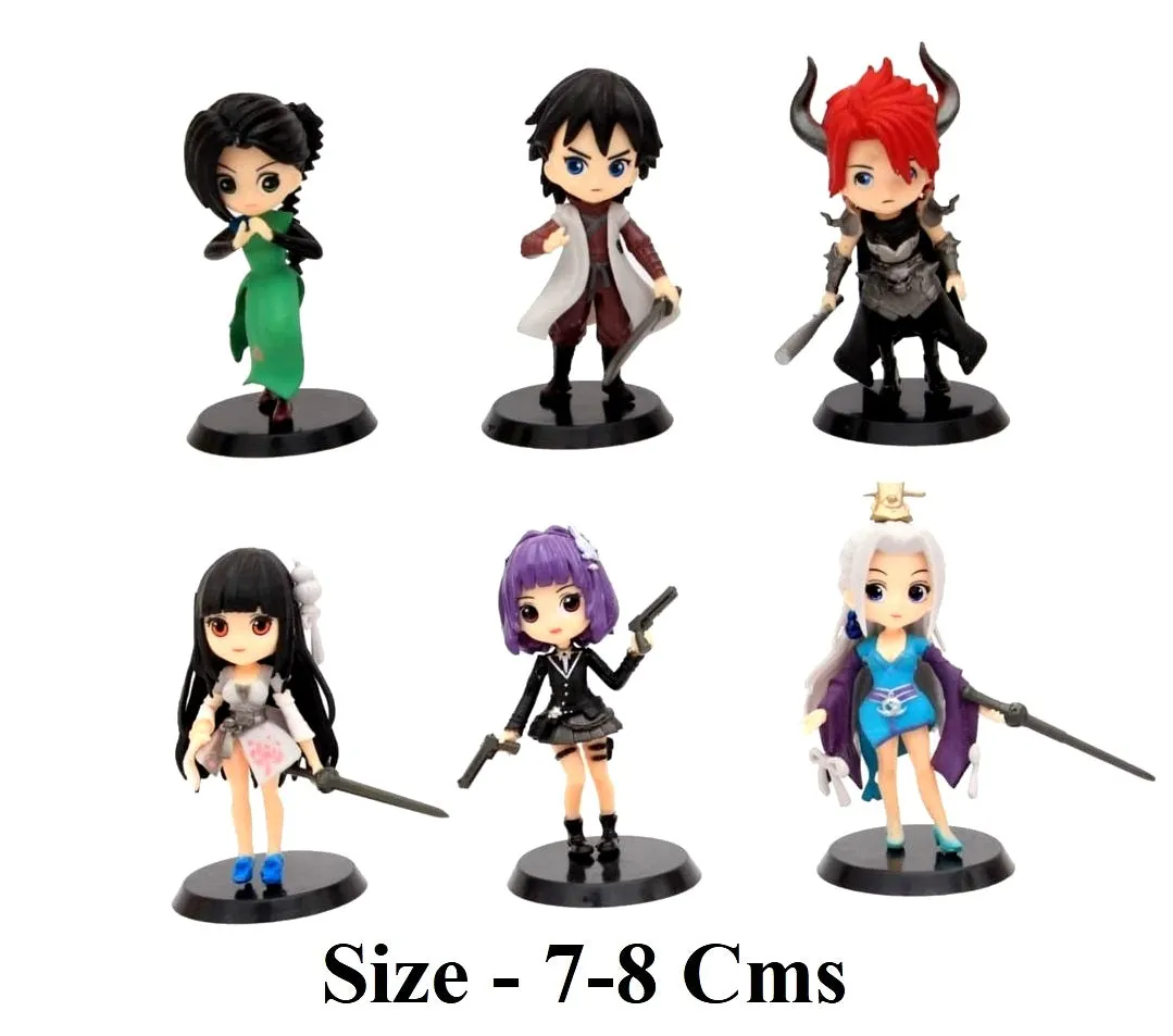 Scissor Seven Set Of 6 Anime Action Figurines PVC | 7-8 Cms|