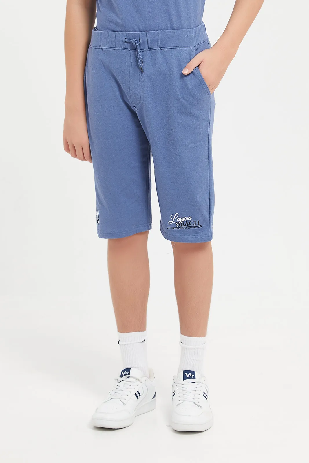 Senior Boys Blue Oversize Casual Set (2 Piece)