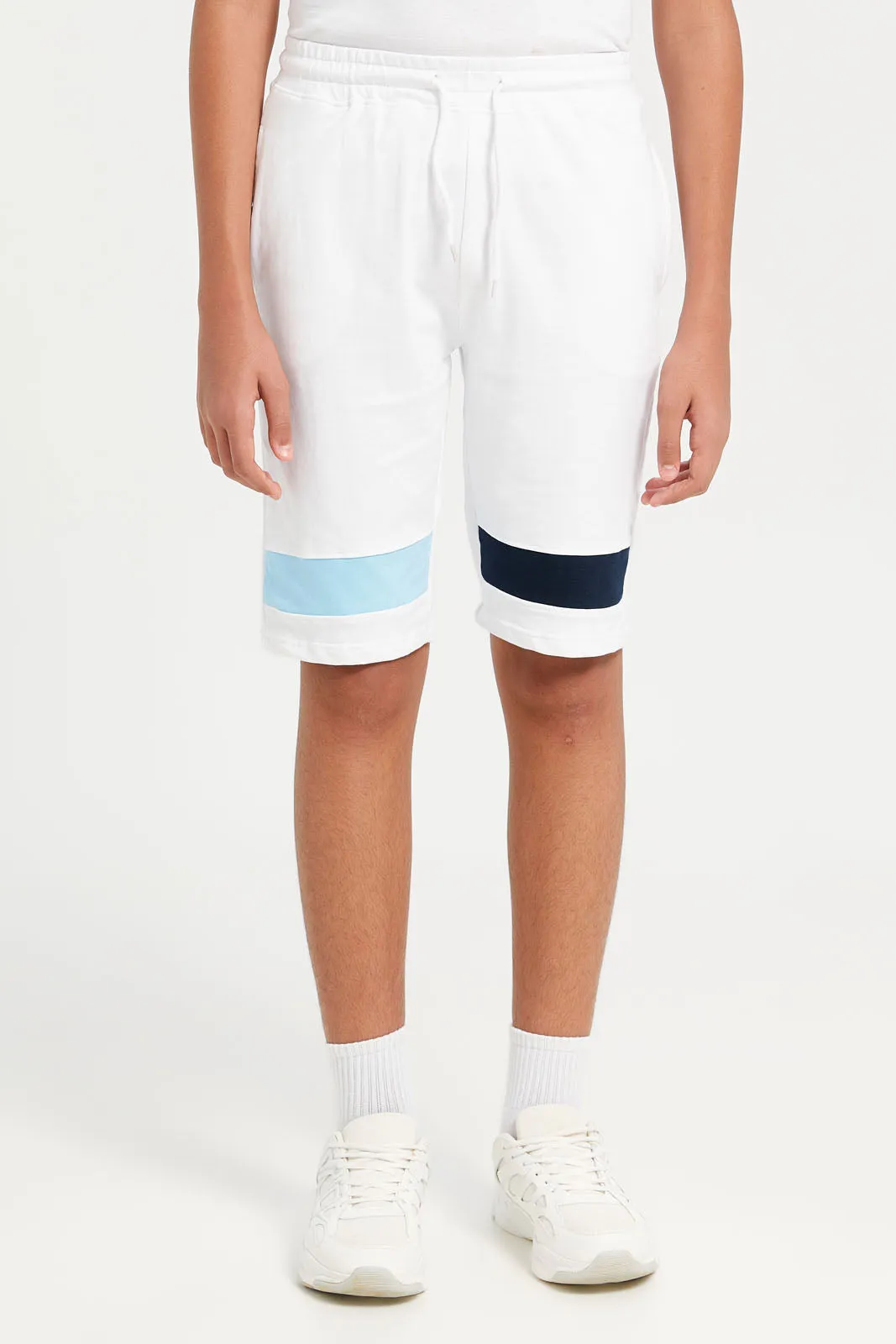 Senior Boys White Casual Set (2 Piece)