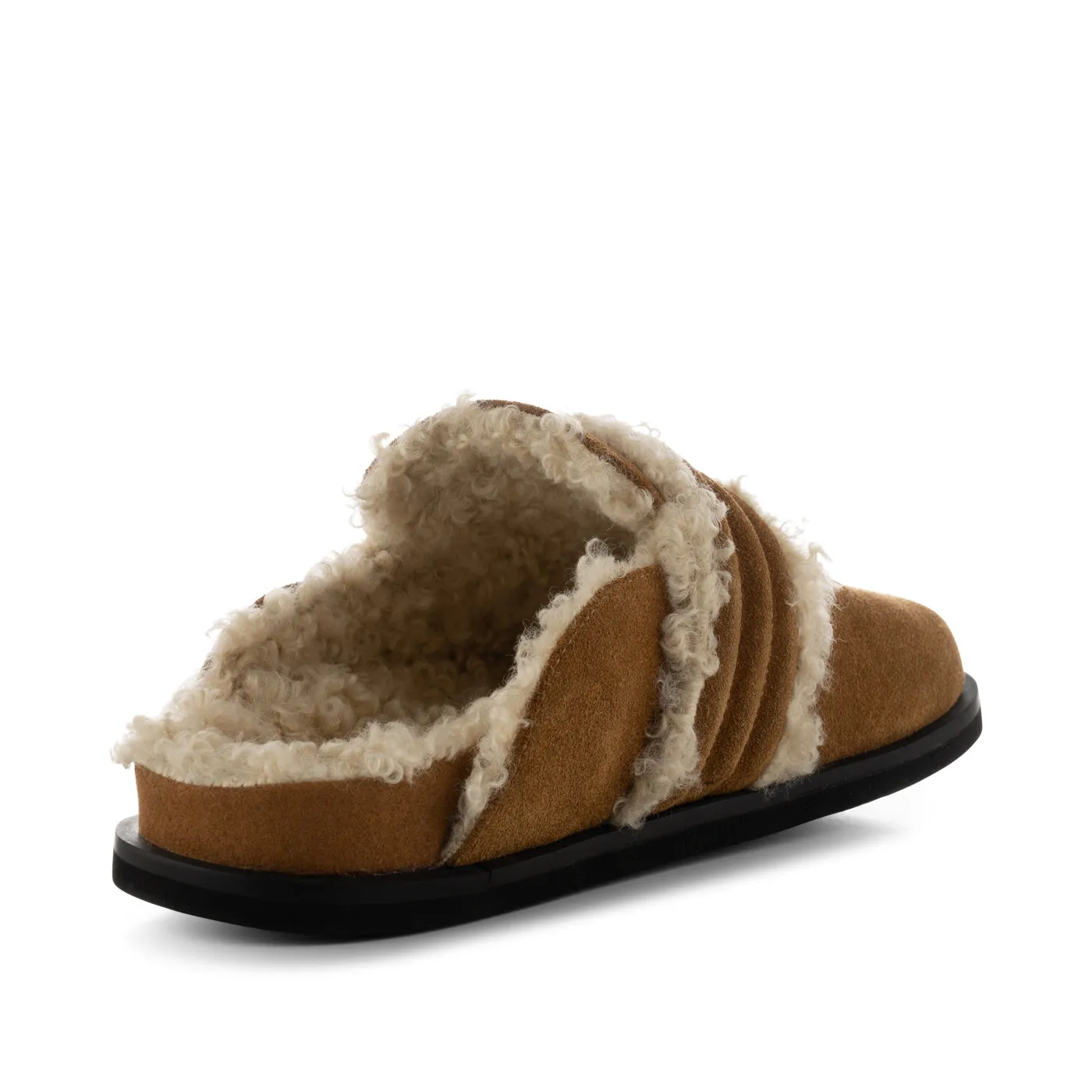 Siri clog suede - TAN