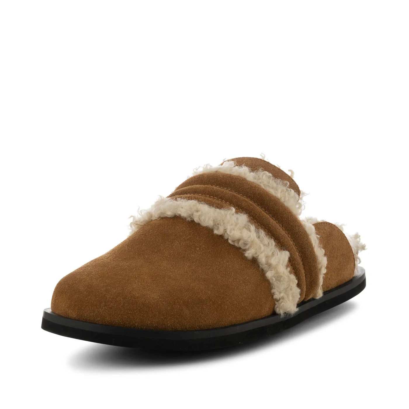 Siri clog suede - TAN