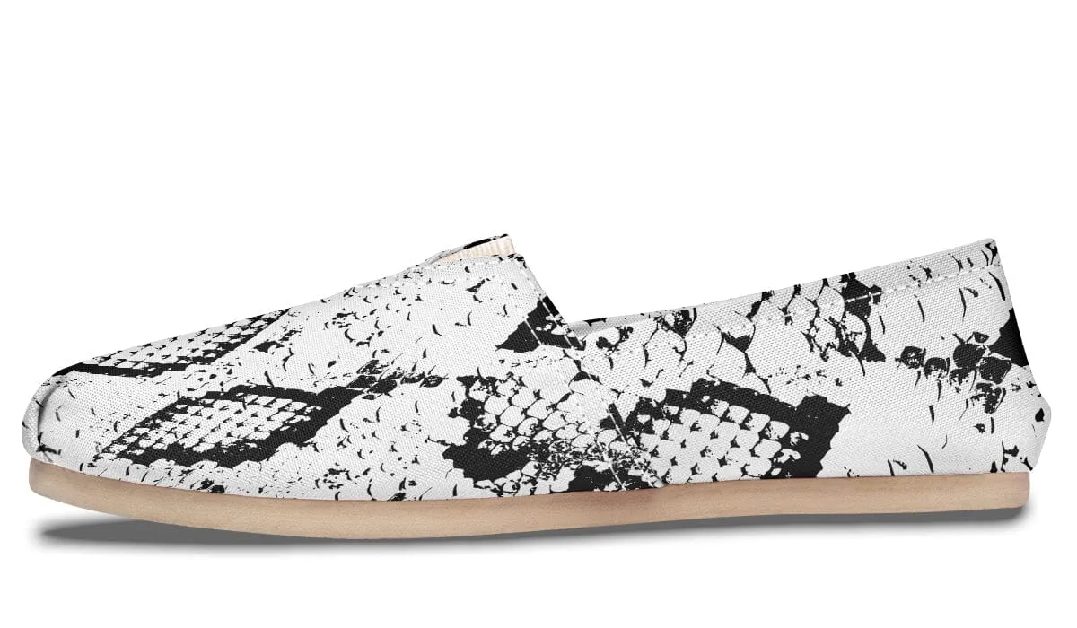 Snake Skin Casual Slip on Shoes