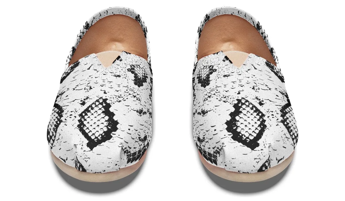 Snake Skin Casual Slip on Shoes