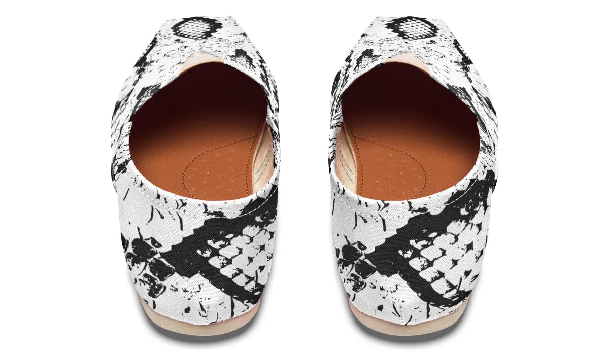 Snake Skin Casual Slip on Shoes