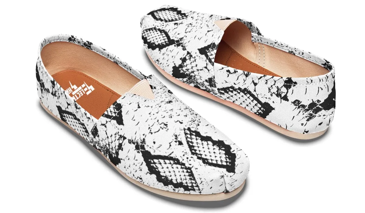 Snake Skin Casual Slip on Shoes