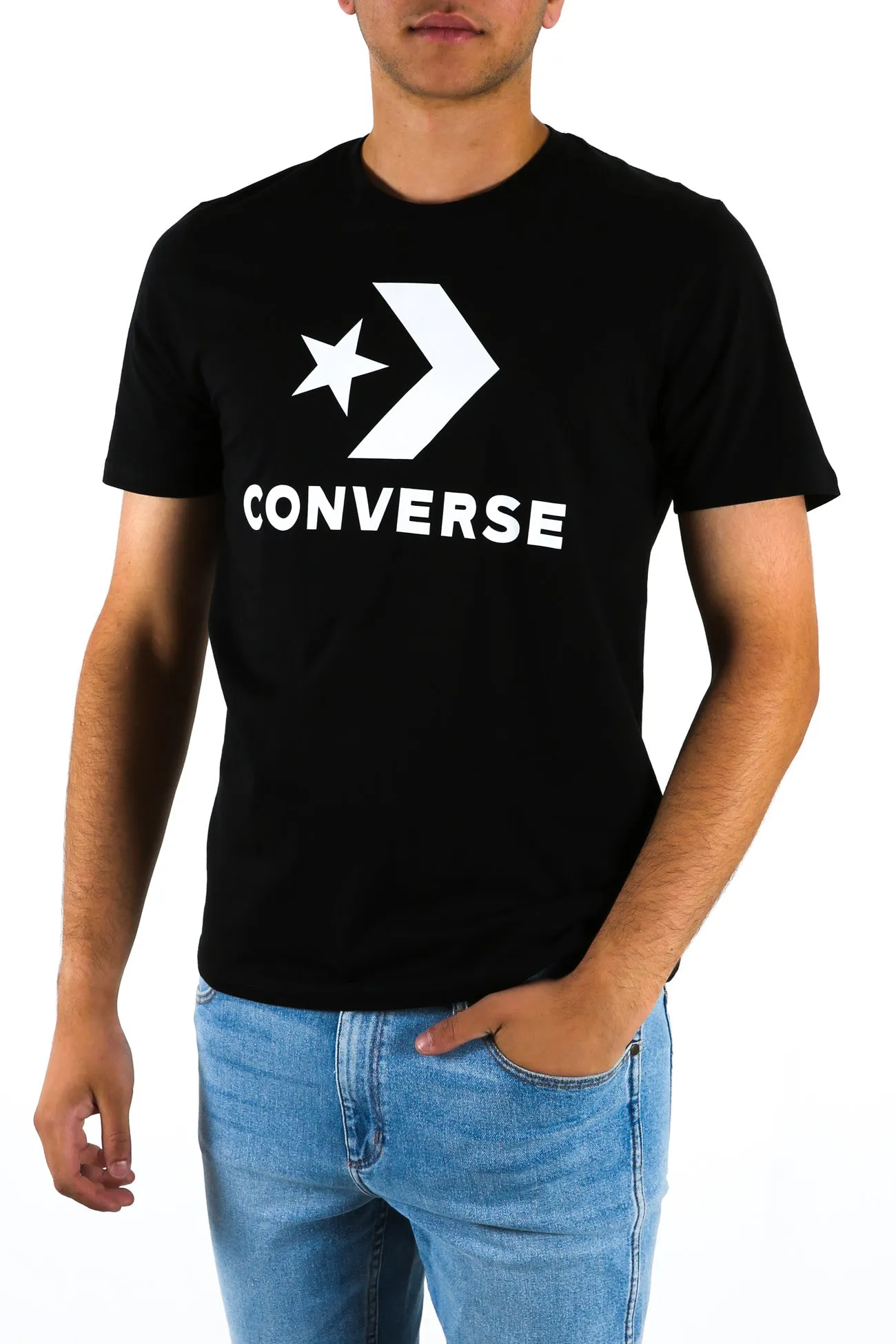 Star Chevron Short Sleeve Tee Black