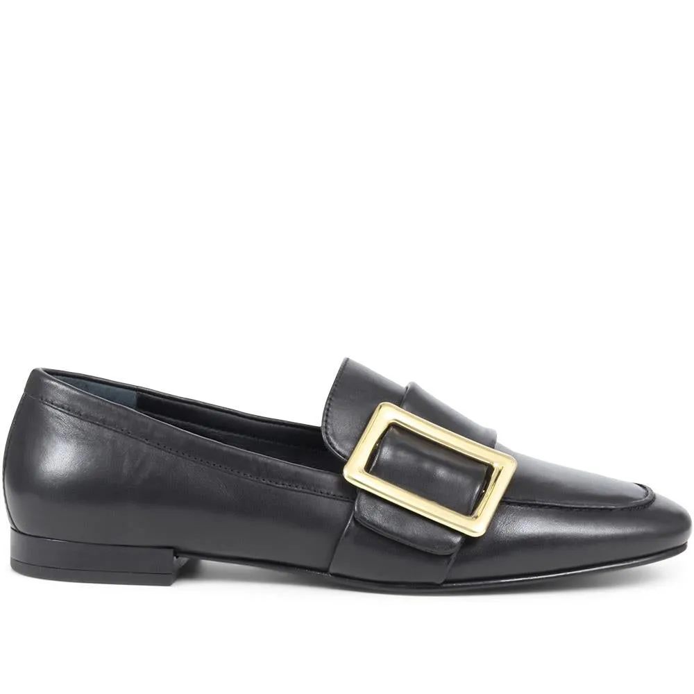 Stefania Leather Slip-On Shoes - STEFANIA / 324 557