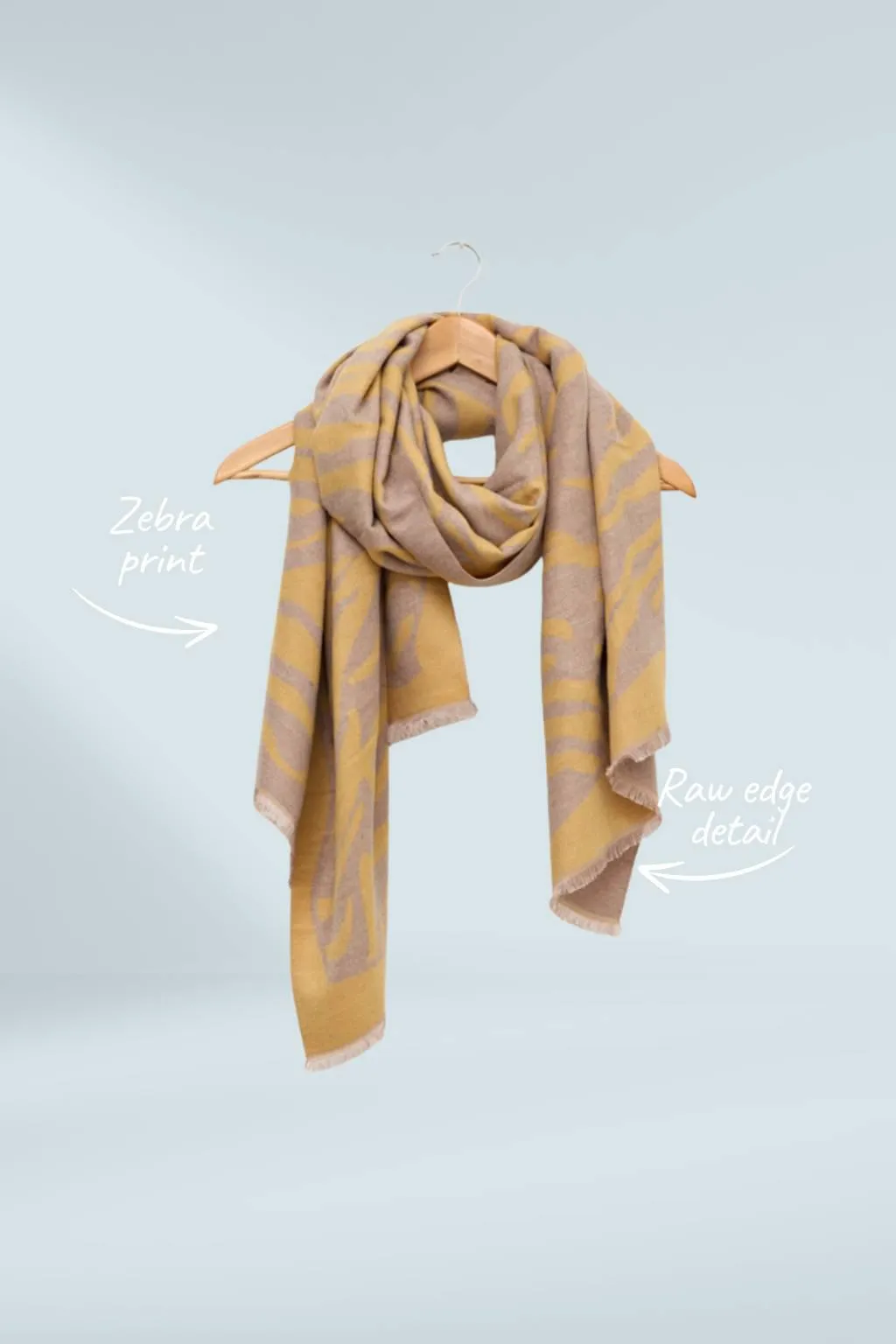 Stella and Gemma Zebra Scarf Canary