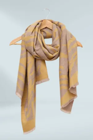 Stella and Gemma Zebra Scarf Canary